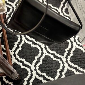 Black Leather Men's Bag (Unisex) Crossbody Bag